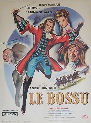 "LE BOSSU" Réalisé par André HUNEBELLE en 1959 avec Jean MARAIS, BOURVIL, Sabina SELMAN (d'après ...