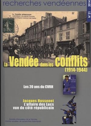 recherches vendéennes : la Vendée dans les conflits (1914-1944)