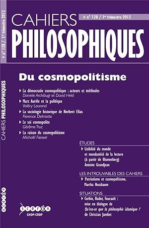 CAHIERS PHILOSOPHIQUES N.128 ; du cosmopolitisme