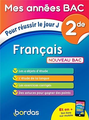 Mes années bac : français ; 2de (édition 2019)
