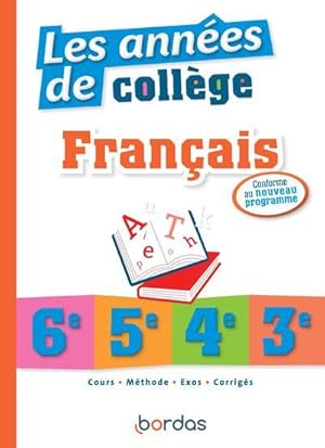 l'année de : les années de collège ; français (édition 2020)