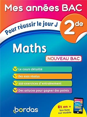 Mes années bac : mathématiques ; 2de (édition 2019)