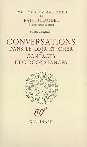 Imagen del vendedor de oeuvres compltes t.16 a la venta por Chapitre.com : livres et presse ancienne