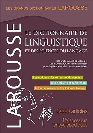 grand dictionnaire de linguistique et sciences du langage