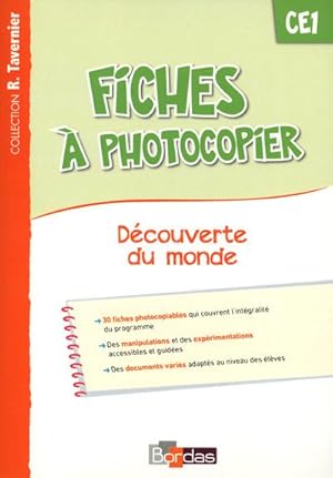 fiches à photocopier ; découverte du monde ; CE1 (édition 2015)