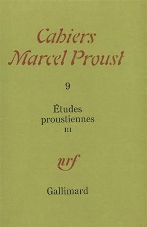 Bild des Verkufers fr Etudes proustiennes zum Verkauf von Chapitre.com : livres et presse ancienne