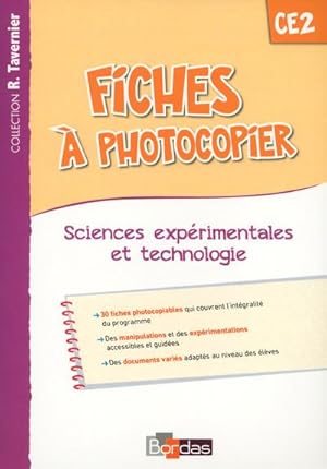 fiches à photocopier ; sciences expérimentales et technologie ; CE2 (édition 2015)