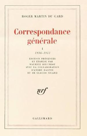 Seller image for correspondance generale - (1896-1918) for sale by Chapitre.com : livres et presse ancienne