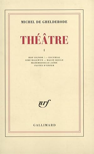 Image du vendeur pour theatre - vol01 mis en vente par Chapitre.com : livres et presse ancienne