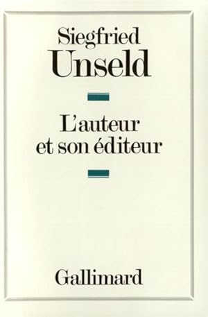 L'Auteur et son éditeur