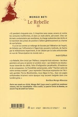 Image du vendeur pour Le rebelle. 3. Le rebelle mis en vente par Chapitre.com : livres et presse ancienne