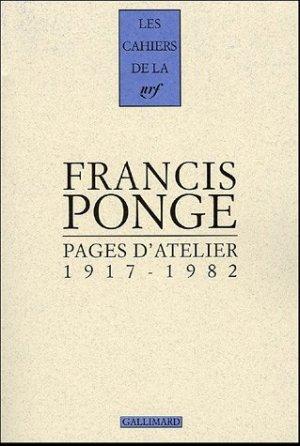 Pages d'atelier, 1917-1982