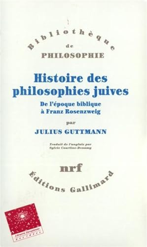 Seller image for Histoire des philosophies juives for sale by Chapitre.com : livres et presse ancienne