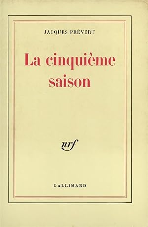 Image du vendeur pour La Cinquime saison mis en vente par Chapitre.com : livres et presse ancienne