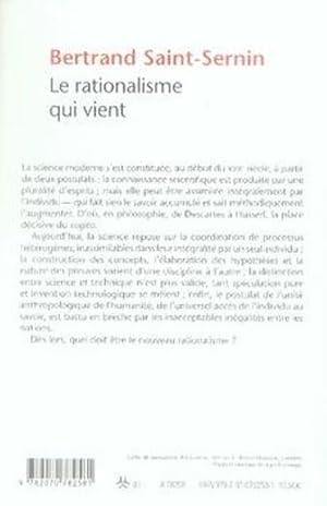 Image du vendeur pour Le rationalisme qui vient mis en vente par Chapitre.com : livres et presse ancienne