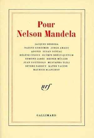 Seller image for Pour Nelson Mandela for sale by Chapitre.com : livres et presse ancienne