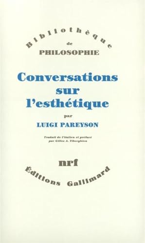 Image du vendeur pour Conversations sur l'esthtique mis en vente par Chapitre.com : livres et presse ancienne