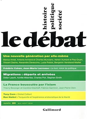 revue Le Débat N.205 ; mai-août 2019