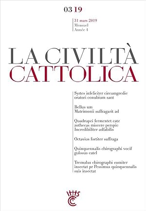 la civiltà cattolica : mars 2019