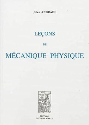 leçons de mécanique physique