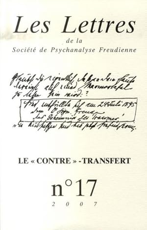 LES LETTRES DE LA SOCIETE DE PSYCHANALYSE FREUDIENNE N.17 ; le contre-transfert