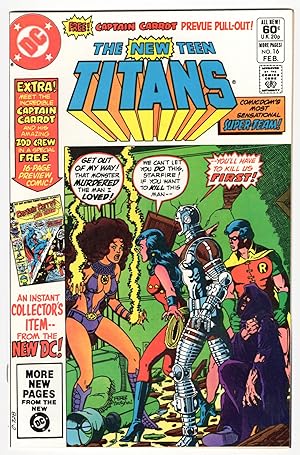 Bild des Verkufers fr The New Teen Titans #16 zum Verkauf von Parigi Books, Vintage and Rare
