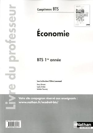 Economie BTS 1re année Compétences BTS Livre du professeur