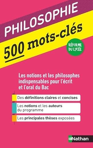 50 mots-clés ; philosophie (édition 2020)