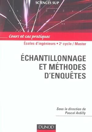 Bild des Verkufers fr Echantillonnage et mthodes d'enqutes zum Verkauf von Chapitre.com : livres et presse ancienne