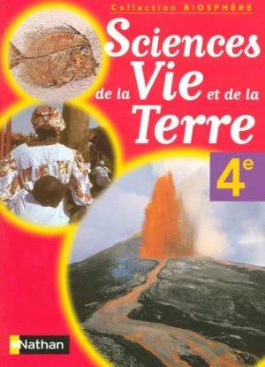 sciences de la vie et de la terre ; 4e ; livre de l'élève