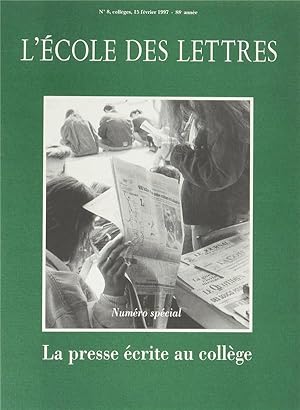 L'école des lettres : la presse écrite au collège