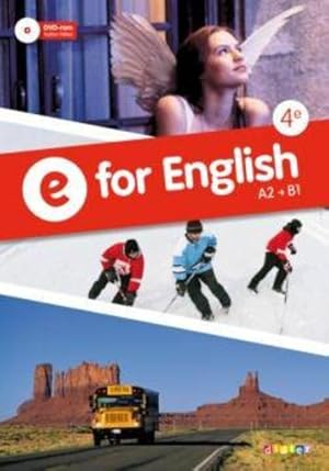 Image du vendeur pour E for english : anglais ; 4me ; A2/B1 ; manuel mis en vente par Chapitre.com : livres et presse ancienne