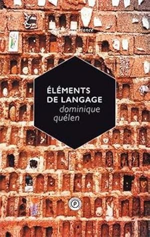 Image du vendeur pour lments de langage mis en vente par Chapitre.com : livres et presse ancienne