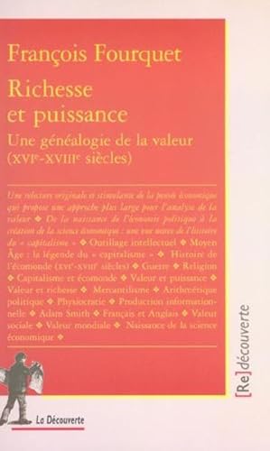 Image du vendeur pour Richesse et puissance mis en vente par Chapitre.com : livres et presse ancienne