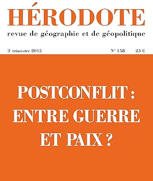 REVUE HERODOTE n.158 : postconflit : entre guerre et paix ?