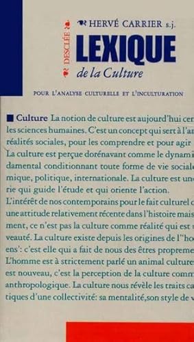 lexique de la culture : pour l'analyse culturelle et l'inculturation