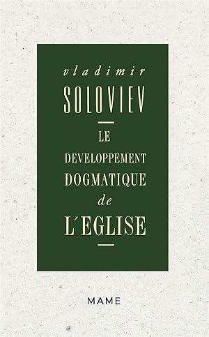 Imagen del vendedor de Le dveloppement dogmatique de l'glise a la venta por Chapitre.com : livres et presse ancienne