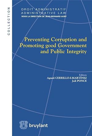 preventing corruption and promoting good government and public integrity