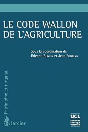 le code wallon de l'agriculture