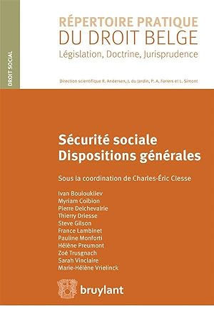 sécurité sociale ; dispositions générales