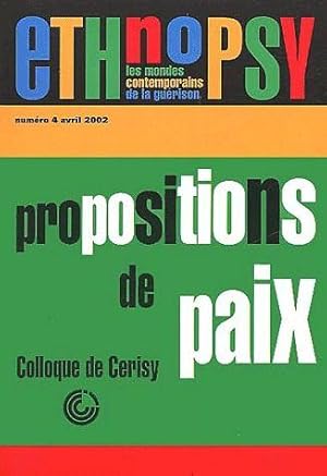 Seller image for REVUE ETHNOPSYCHIATRIE n.4 : propositions de paix for sale by Chapitre.com : livres et presse ancienne