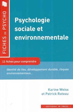 Bild des Verkufers fr psychologie sociale environnementale zum Verkauf von Chapitre.com : livres et presse ancienne