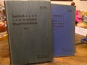 Handbuch für das Preußische Abgeordnetenhaus. Ausgabe für die 20. Legislaturperiode + Erster Nach...