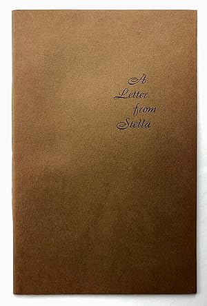 Seller image for A Letter from Stella: An Epilogue to the Publication of C-S The Master Craftsman for sale by George Ong Books