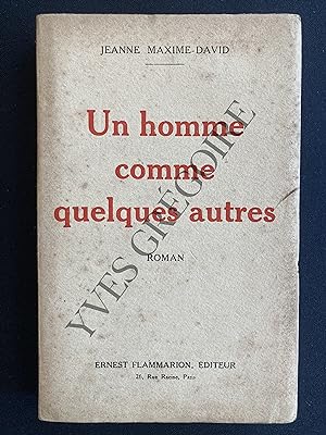 Seller image for UN HOMME COMME QUELQUES AUTRES for sale by Yves Grgoire