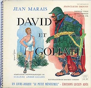"DAVID ET GOLIATH" Adaptation phonographique de Suzanne ANDRÉ-GILLOIS, Illustrations de Maurice T...