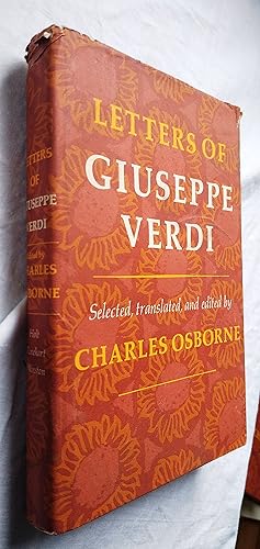 Immagine del venditore per Letters of Giuseppe Verdi venduto da Your Book Soon