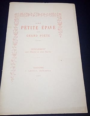 Une petite épave d'un grand poète - Supplément aux Oeuvres de Jean Racine