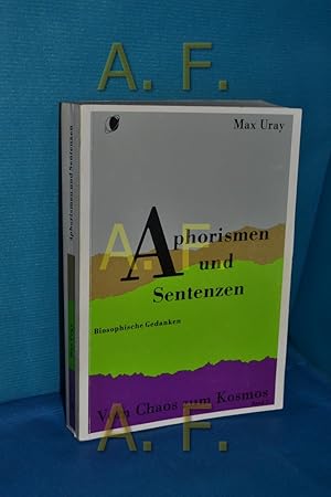 Bild des Verkufers fr Aphorismen und Sentenzen. Biosophische Gedanken (Band 7 Aphorismen und Sentenzen: Biosopphische Gedanken) zum Verkauf von Antiquarische Fundgrube e.U.