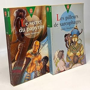 Image du vendeur pour Les Pilleurs de sarcophages + Le secret du papyrus --- 2 livres mis en vente par crealivres